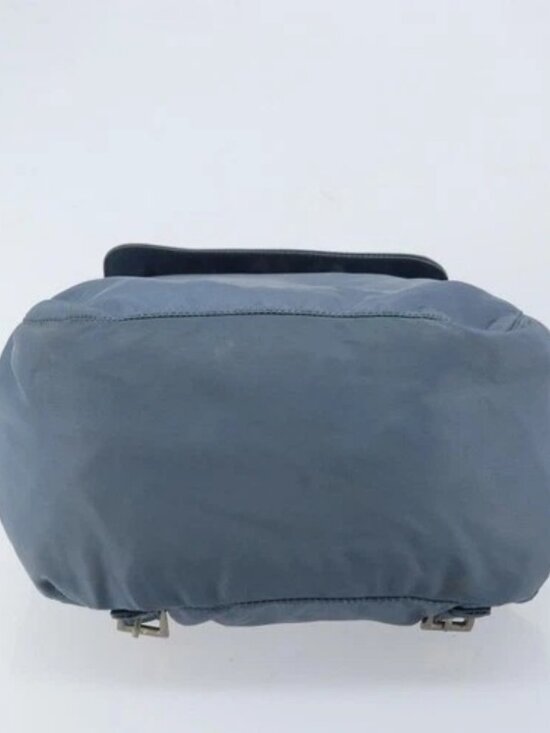 PRADA Backpack Nylon Baby Blue Silver Auth ti3674 main image 13